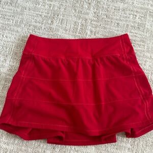 Lululemon size 4 tall tennis skirt red